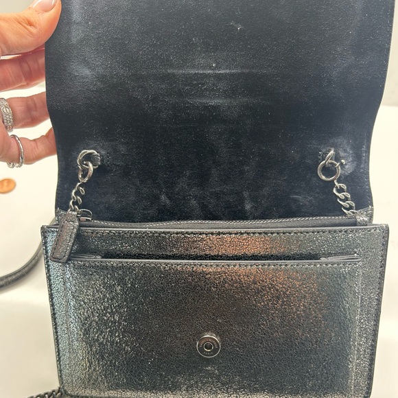 Yves Saint Laurent - YSL metalic small bag with chain - Picture 3 of 5